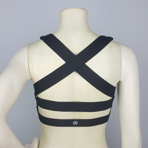 lululemon athletica Tops - Lululemon Black Criss Cross Yoga Sports Bra